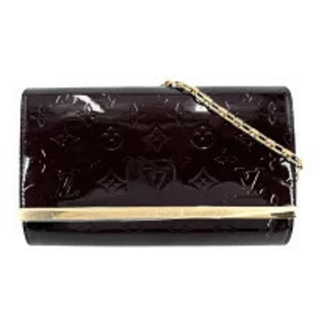 Louis Vuitton Monogram Pouch Leather Shoulder Bag Purple